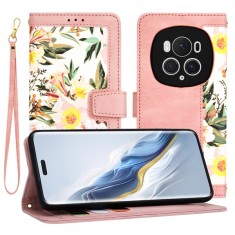 Husa pentru Honor Magic6 Pro, Techsuit, FlipCraft, Roz foto