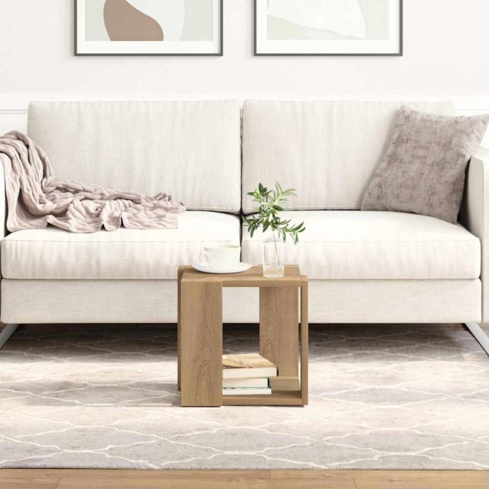 vidaXL Masă de cafea stejar artizanal 32 x 32 x 30 cm Lemn compozit 873911