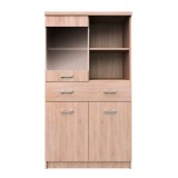 Vitrina PAL stejar sonoma Topty 80x34x145 cm