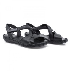 Sandale dama, Caspian, Cas-1116-T453, casual, piele naturala,negru foto