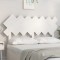 Gossi tablie de pat, alb, 141x3x80,5 cm, lemn masiv de pin