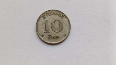 Suedia-10 ORE 1941-Argint foto