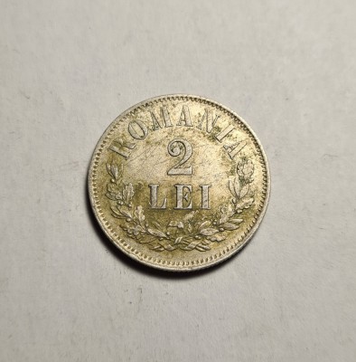 2 lei 1873 Piesa de Colectie foto