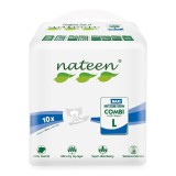 Scutece pentru adulti Combi Plus Line, marimea L, 10 bucati, Nateen
