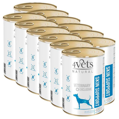 4Vets Natural Veterinary Exclusive SKIN SUPPORT 12 x 400 g foto