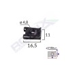 Cleme Fixare Audi VW Skoda 4.8x11x16.5mm Negre - Set 10 Bucati