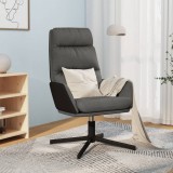 vidaXL Scaun de relaxare, gri &icirc;nchis, material textil