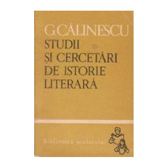 Studii si cercetari de istorie literara