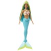 BARBIE DREAMTROPIA PAPUSA SIRENA CU COREST GALBEN SI COADA ALBASTRA, BARBIE - Dreamtopia
