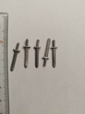bnk jc Lot arme pentru figurine - sabii romane - compatibile Timpo, Plasty etc