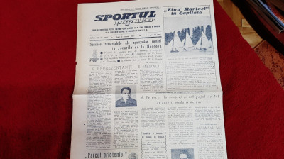 Ziar Sportul Popular 5 08 1957 foto