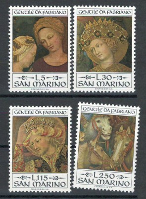 San Marino 1973 Mi 1055/58 - 600 de ani de la nasterea lui Gentile da Fabriano foto