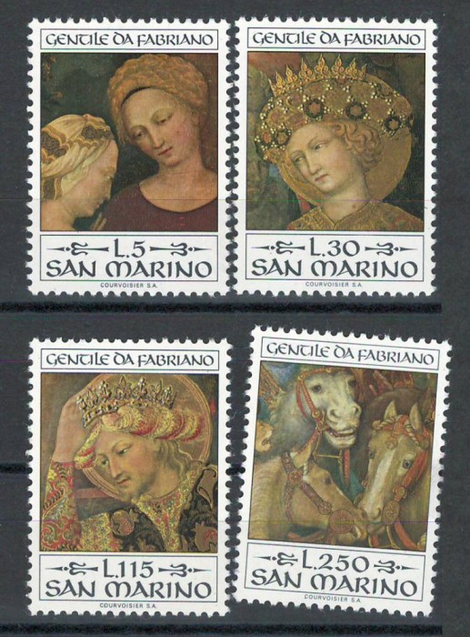 San Marino 1973 Mi 1055/58 - 600 de ani de la nasterea lui Gentile da Fabriano