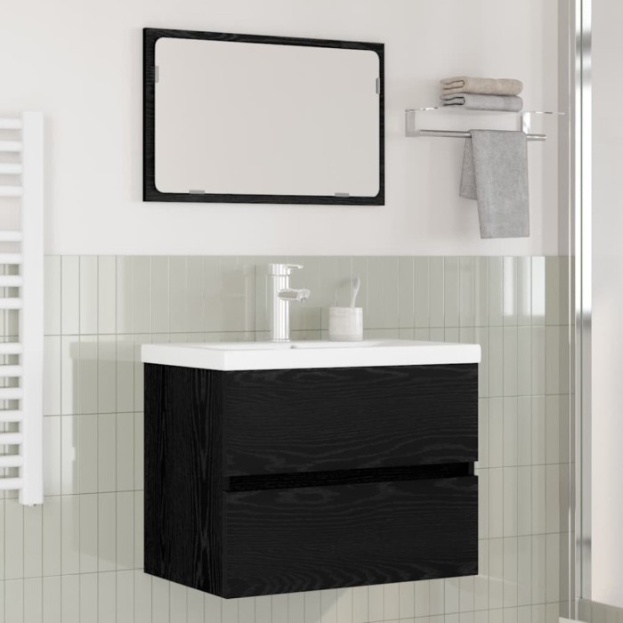 vidaXL Set de mobilier pentru baie Pe perete 3 pcs stejar artizanal 3393506
