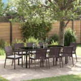 Cumpara ieftin Set de masă pentru grădină 9 pcs Maro Rattan poli