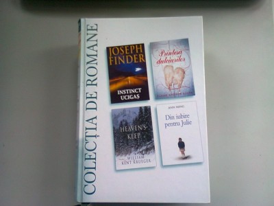 INSTINCT UCIGAS DE JOSEPH FINDER, PRINTESA DULCIURILOR, HEAVENS KEEP DE WILLIAM KENT KRUGER, DIN IUBIRE DE ANN MING foto