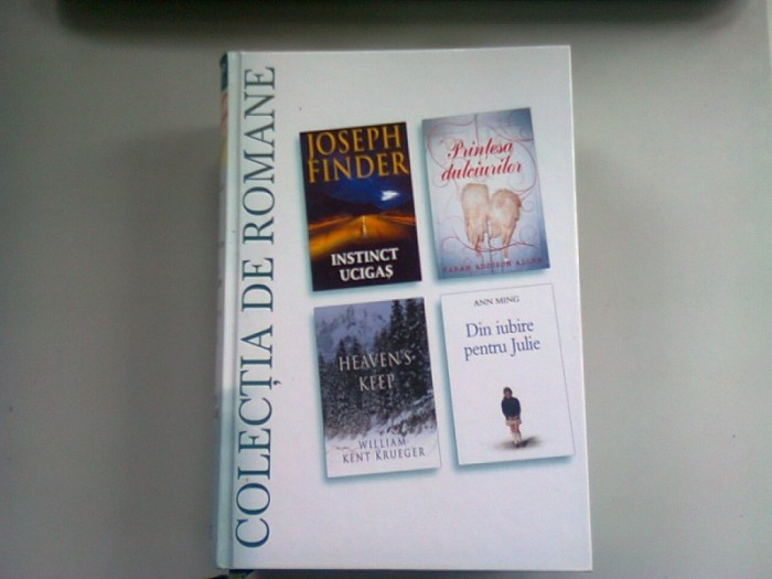 INSTINCT UCIGAS DE JOSEPH FINDER, PRINTESA DULCIURILOR, HEAVENS KEEP DE WILLIAM KENT KRUGER, DIN IUBIRE DE ANN MING