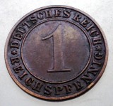 B.294 GERMANIA WEIMAR 1 REICHSPFENNIG 1936 A
