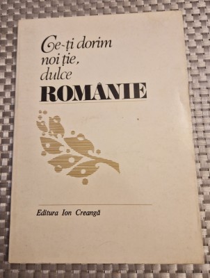 Ce-ti dorim noi tie , dulce Romanie foto