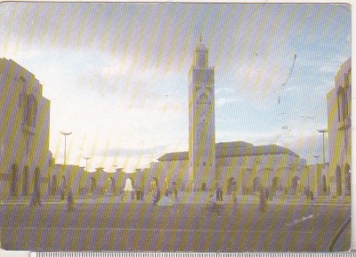 bnk cp Maroc - Casablanca - Marea Moschee Hasan II - necirculata foto