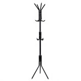 Cuier metalic tip pom Sersimo, 12 agatatori, 177 cm, negru