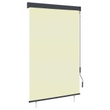 VidaXL Jaluzea tip rulou de exterior, crem, 120 x 250 cm