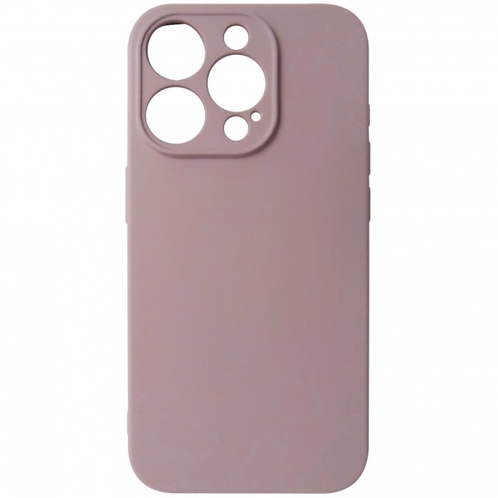 Husa silicon TPU Matte bej-roz pentru Apple iPhone 15 Pro