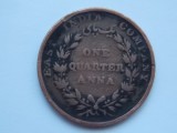 ONE QUARTER ANNA 1835 EAST INDIA COMPANY, Asia