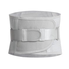 Centura lombara SERBY , curea dubla, material respirabil, Gri