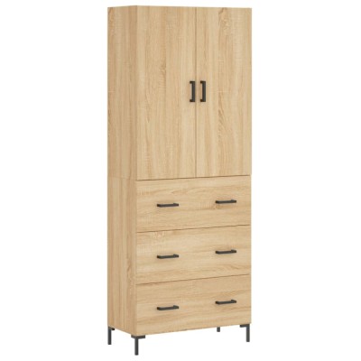 Dulap inalt, stejar sonoma, 69,5x34x180 cm, lemn compozit foto