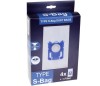 Set 4 saci aspirator S-bag + 1 filtru, pentru Philips, AEG, Electrolux, compatibil FC802103