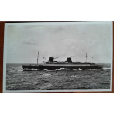 Carte postala, vapor cu abur D.Bremen, perioada interbelica