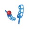 Set 3 piese jucarie de plaja Playtive, minge de aruncat si prins, 5 ani plus