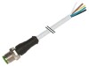 Cablu M12 MURR ELEKTRONIK 8 pini, 3m, IP67, Conector Tata, PUR Gri