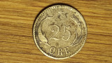 Danemarca - moneda de colectie raruta - 25 ore 1874 -Christian IX- greu de gasit