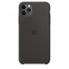 Husa Silicon Apple iPhone 11 Pro Max, MX002ZM/A, Negru, Original Blister