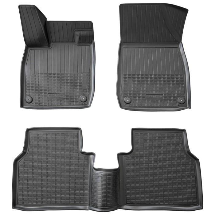 Set de 4 covorase cauciuc 3D stil tavita premium pentru VW ID.4 din 2020