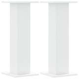 Cumpara ieftin Suporturi de plante, 2 buc., alb, 30x30x80 cm, lemn prelucrat
