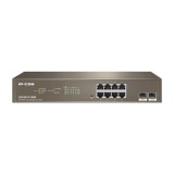 Cumpara ieftin Switch 8 porturi PoE Gigabit, 2 porturi SFP Gigabit, Cloud Management - IP-COM G3310P-8-150W