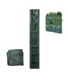 Ghiveci de flori rafie suspendat vertical pe perete - 8 ghivece de flori 161 cm x 24 cm, Oem