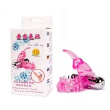 Inel Penis Cu Vibratii Love Rabbit, Roz