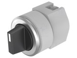 Comutator rotativ EAO 30mm 1 poziție negru/argintiu cod 704.413.018