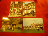 Set 4 Ilustrate - Motive Folclorice Suceava, Maramures , Arges