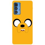 Husa compatibila cu Motorola G100 model Adventure time jake, Silicon, TPU, Viceversa, Transparent, Carcasa