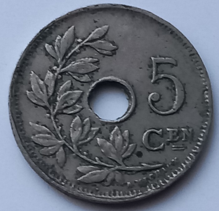 Belgia , 5 Centimes 1923