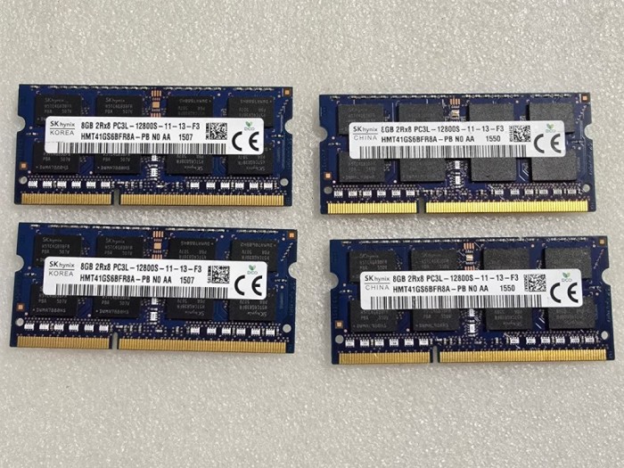 Kit memorie RAM laptop Hynix 16GB (2 x 8GB) DDR3L PC3L-12800s 1600Mhz 1.35V
