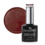 Cumpara ieftin Oja Semipermanenta Holografica Laser Glow SensoPRO Milano 10ml, Red Attraction #28