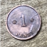 MNDSTR053 Finlanda (curatata) 1 penni 1919