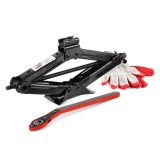 Cric auto trapezoidal 1,5T 1500 kg AMiO, inaltime ridicare 105-380 mm, cheie tip clichet cu schimbare sens, cap rotativ, 2,3 kg