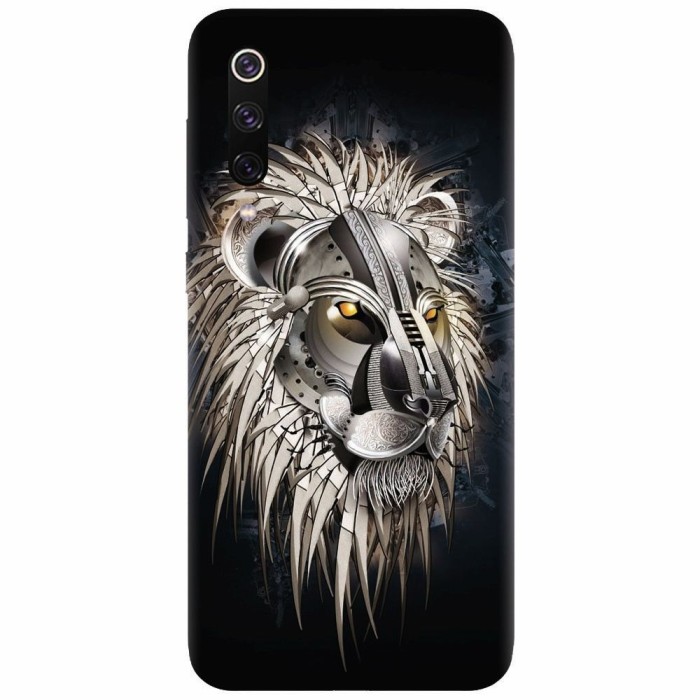 Husa silicon pentru Xiaomi Mi 9, Abstract Lion 001